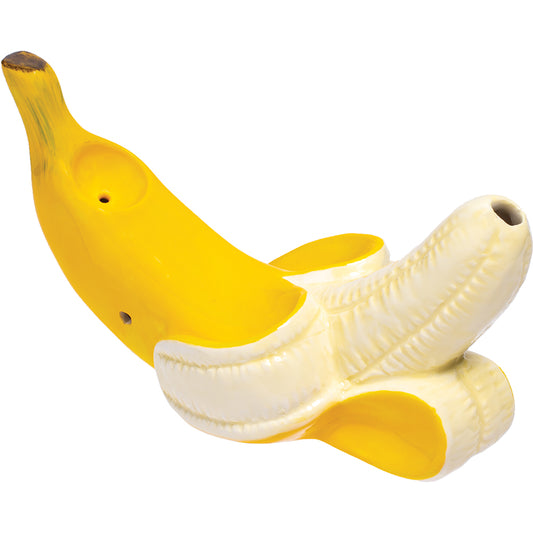 Large Banana Ceramic Pipe - Wacky Bowlz