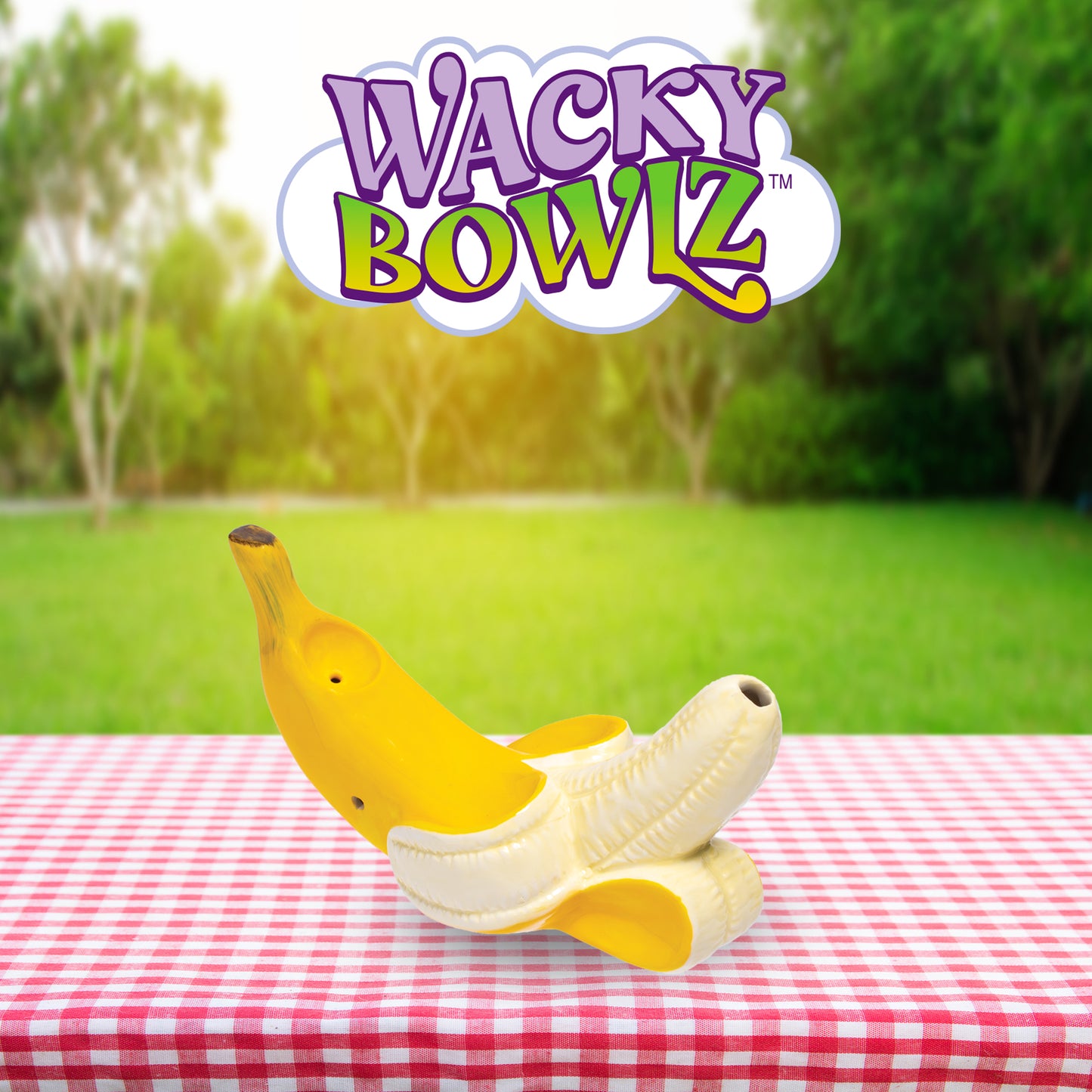 Large Banana Ceramic Pipe - Wacky Bowlz