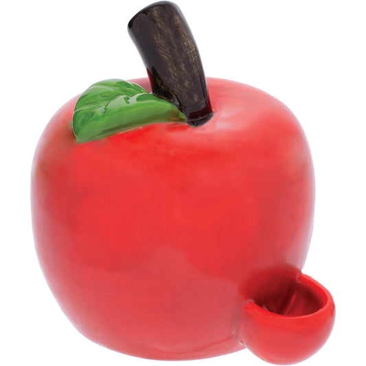 Large Apple Ceramic Pipe - Wacky Bowlz