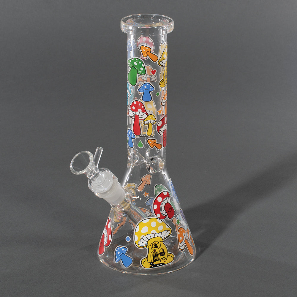 9.5in Widemouth Beaker Pipe - Glow in Dark