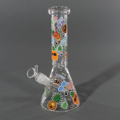 9.5in Widemouth Beaker Pipe - Glow in Dark