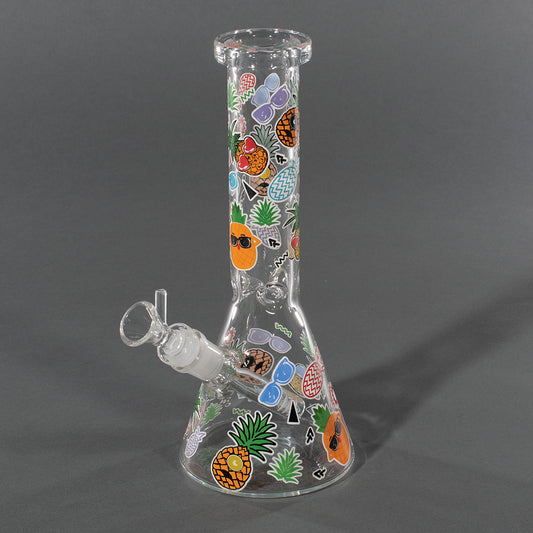 9.5in Widemouth Beaker Pipe - Glow in Dark