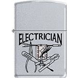 Zippo Windproof Metal Design Fire Lighter - Lifetime Refillable, Reusable Lighter for Smokers – Genuine Premium, Durable, Heavy Quality Chrome Finish Case - Electrician's Tools