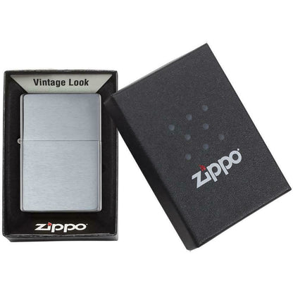 Zippo Windproof Metal Design Fire Lighter - Lifetime Refillable, Reusable Lighter for Smokers – Genuine Premium, Durable, Heavy Quality Chrome Finish Case - Vampire Sucking Blood From Neck