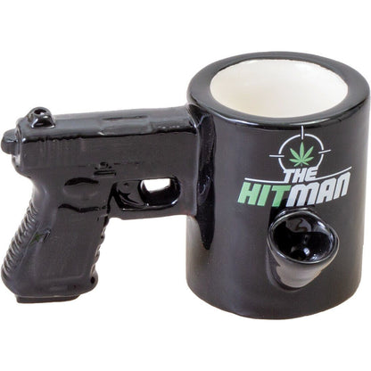 The Hit Man Ceramic Coffee Cup Shape Water Pipe Mug