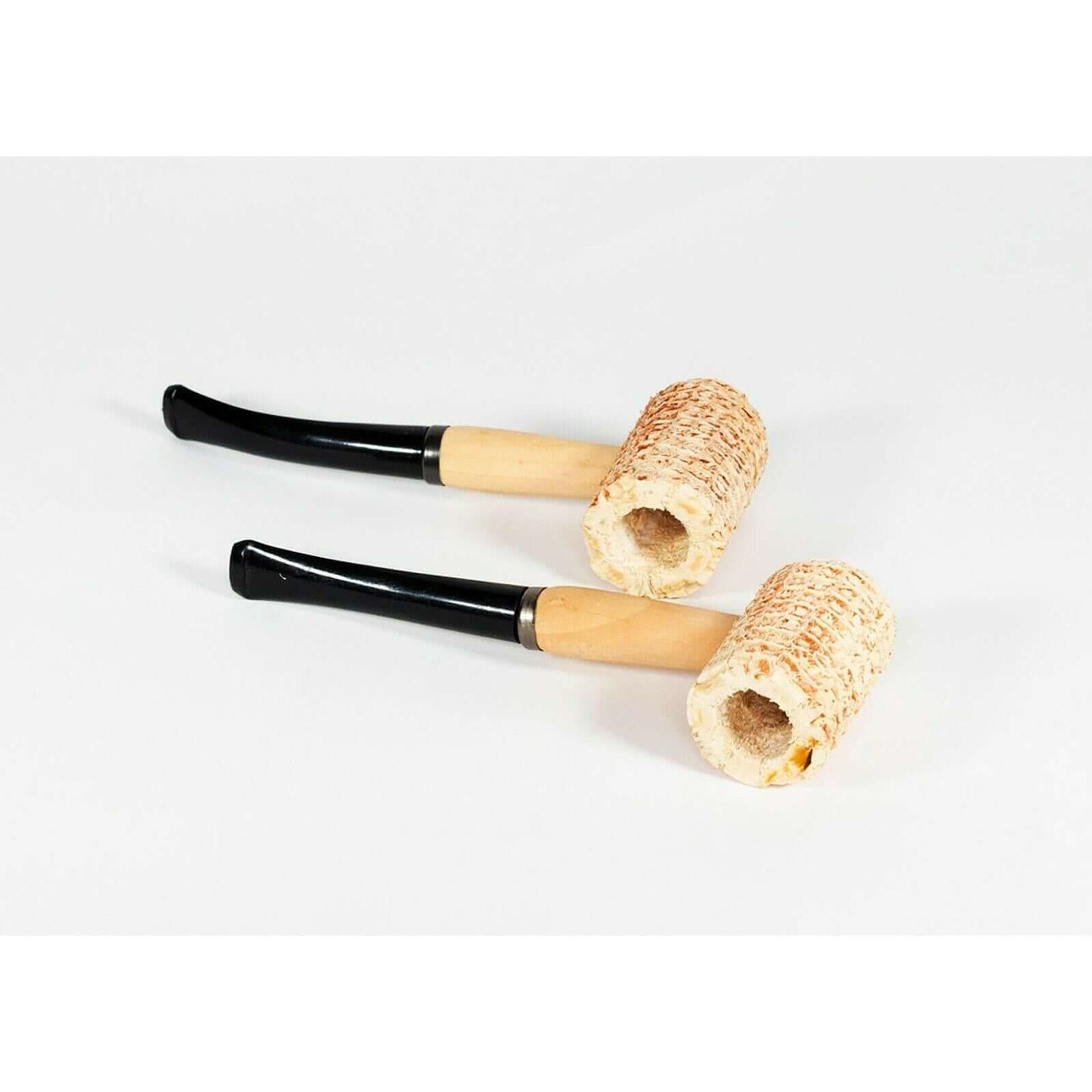 2pc. Straight Curved Large Corn Cob Tobacco Pipe Large Corn Cob Smoking Pipe