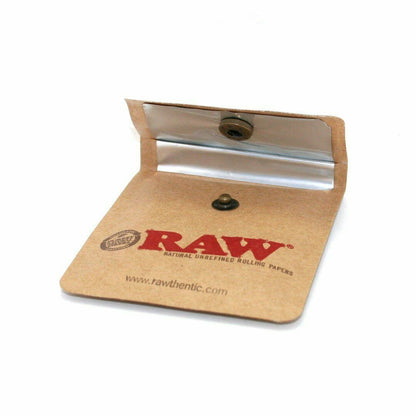 Raw Rolling Papers Brand Pocket / Purse Ashtray -  Flexible & Portable Travel Cigarette Ash Pouch - Double Layered Construction - Heavy Parchment Paper Material - Efficient and Easy to Use