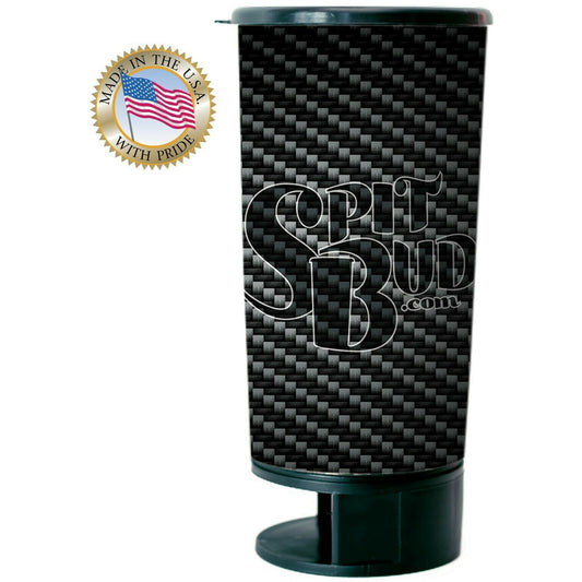 Spit Bud the Ultimate Spill Proof Portable Spittoon - Portable Spittoon with Can Opener: The Ultimate Spill-Proof Spitter – Carbon Fiber