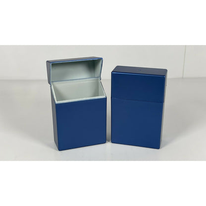 Top Flip Open Cigarette Cases with Divider Pack of 12 - King's Size Mix Metallic Color Cigarette Holder - Compact and Portable - Durable Hard Plastic Box with Flip Open Lid - Crush-Proof & Sturdy