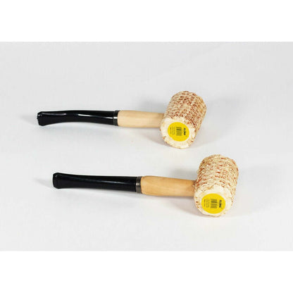 2pc. Straight Curved Large Corn Cob Tobacco Pipe Large Corn Cob Smoking Pipe