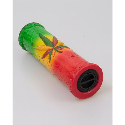 Rasta Colored Leaf Smoking Tower Incense Burner for Meditation Yoga, Aromatherapy, Home Fragrance, Birthday Housewarming Gifts, Display Stand Figurine Scary Fantasy Halloween Decorations